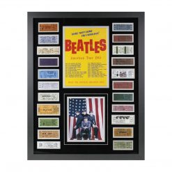SOLD OUT! The Beatles Collectible - American Tour 1964 Ticket Collage Framed 26 X 32 Beatles, The