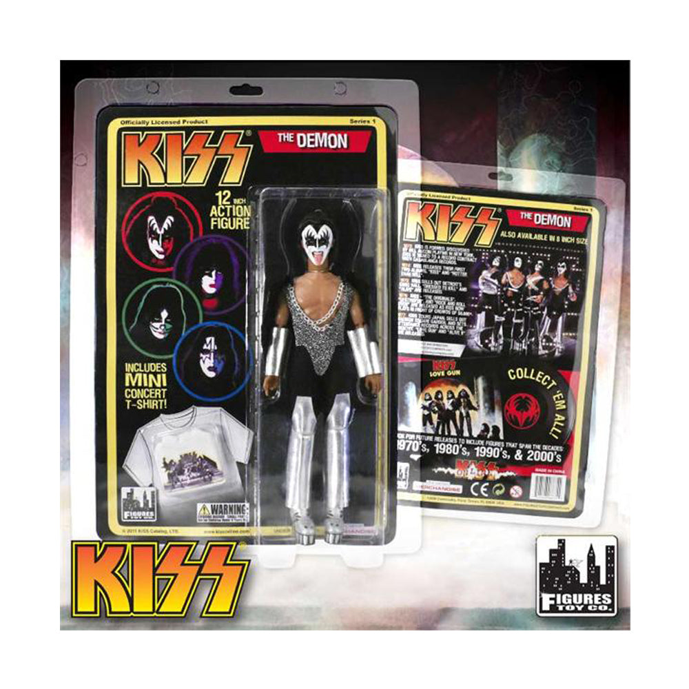 Figures Toy Company KISS Collectible 2011 Love Gun Series 1 Demon 12" Retro MEGO Style Doll 4 Figures Toy Company KISS Collectible 2011 Love Gun Series 1 Demon 12" Retro MEGO Style Doll