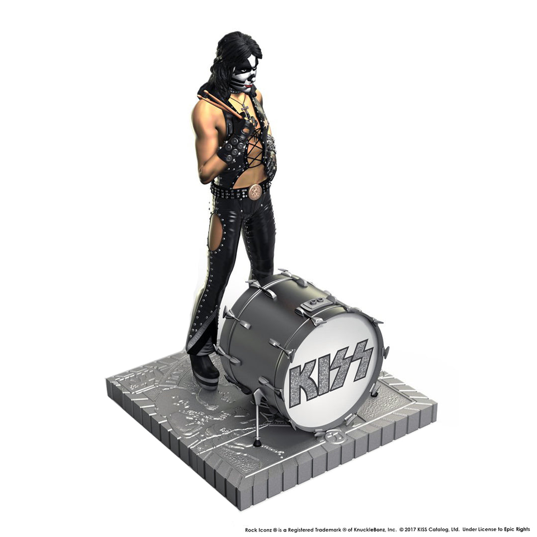 KISS 2017 KnuckleBonz Rock Iconz Hotter Than Hell Peter Criss Statue #244 /3000 4 KISS 2017 KnuckleBonz Rock Iconz Hotter Than Hell Peter Criss Statue #244 /3000