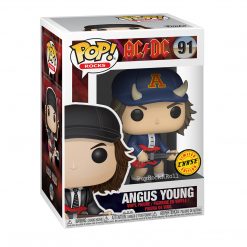 AC/DC 2019 Funko Pop! Rocks Angus Young Chase Figure #91 In Stacks Display Case