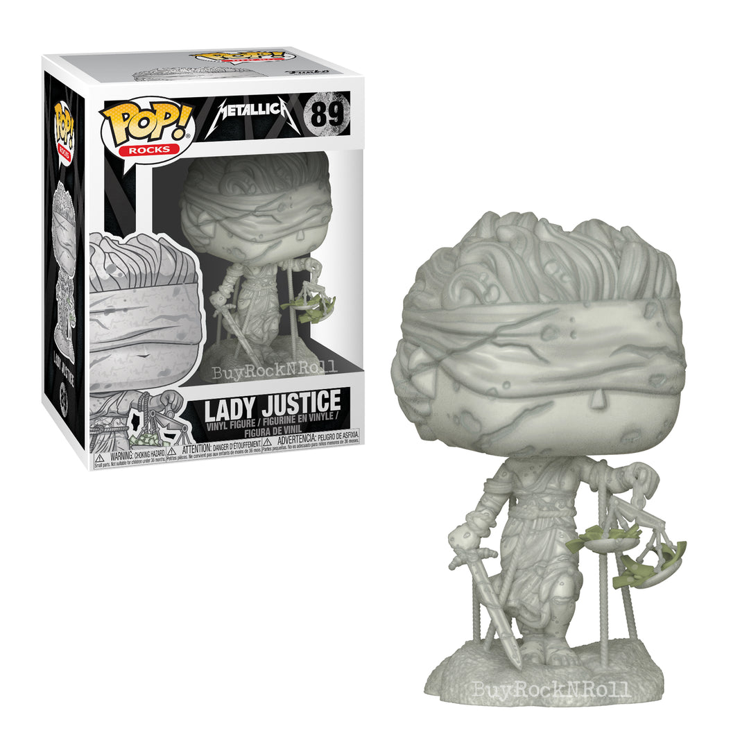 Metallica 2018 Funko POP Rocks Lady Justice Vinyl Figure In Premium Display Case 7 Metallica 2018 Funko POP Rocks Lady Justice Vinyl Figure In Premium Display Case