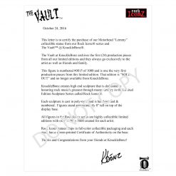 SOLD OUT! JULY 20th 2021Motorhead 2013 KnuckleBonz Vault Rock Iconz Lemmy Kilmister Statue #15/3000