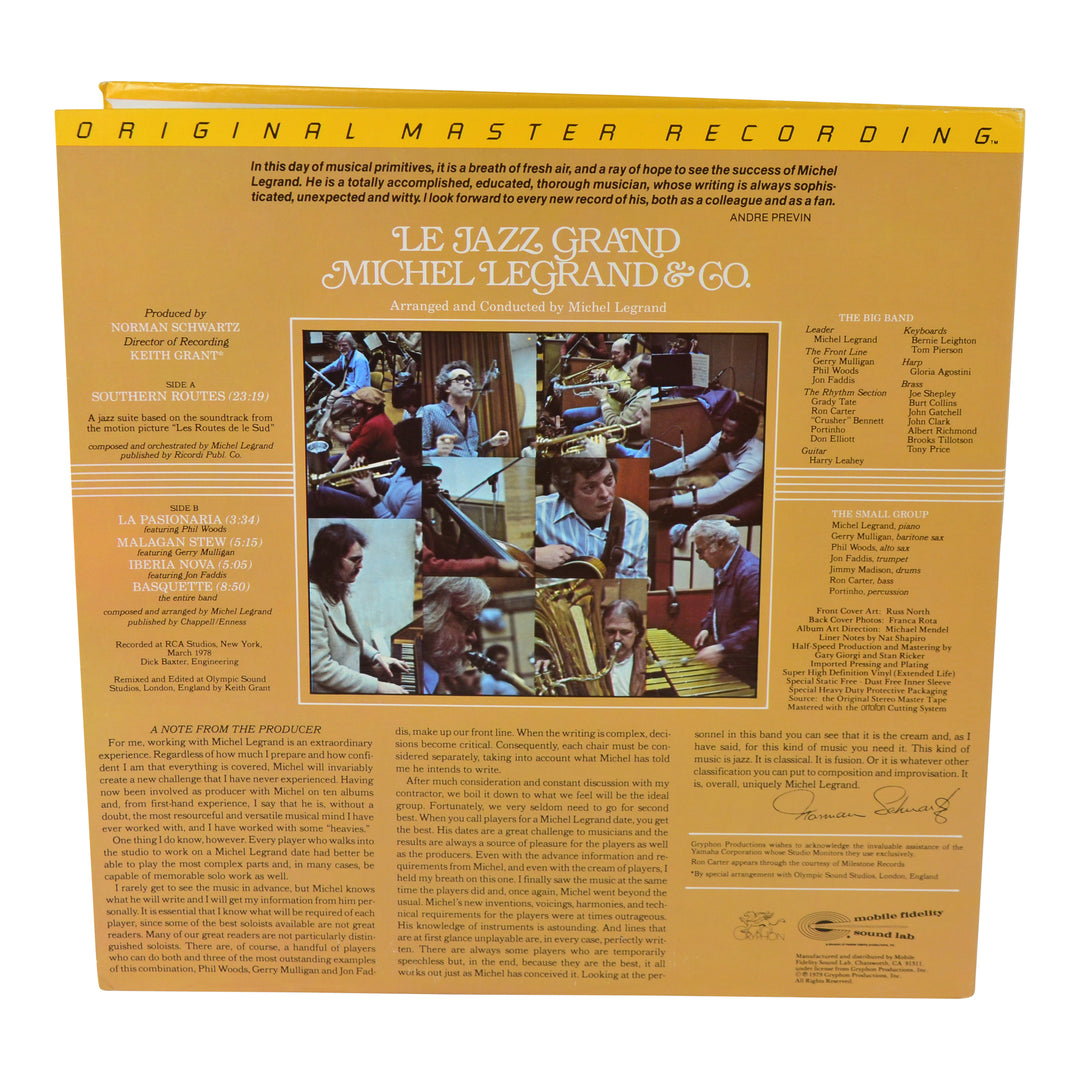 MFSL Collectors: 1979 Mobile Fidelity Michel Legrand Le Jazz Grand LP #1-504 5 MFSL Collectors: 1979 Mobile Fidelity Michel Legrand Le Jazz Grand LP #1-504
