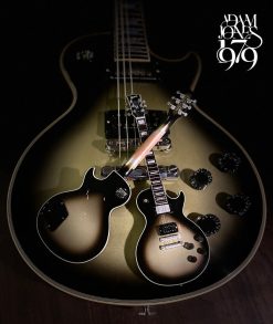 Axe Heaven Tool Collectible Adam Jones 1979 Gibson Les Paul Custom - Antique Silverburst Mini Guitar Replica 1:4 Scale Model