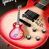 Axe Heaven Twisted Sister Collectible 2022 Jay Jay French Signed Real Gibson Les Paul Pinkburst 1:4 Scale Mini Guitar Model