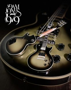 Axe Heaven Tool Collectible Adam Jones 1979 Gibson Les Paul Custom - Antique Silverburst Mini Guitar Replica 1:4 Scale Model