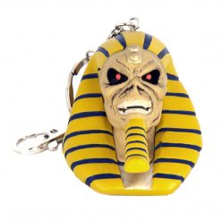 Incendium Iron Maiden Collectibles: Legacy Of The Beast Pharaoh Head Key Chain