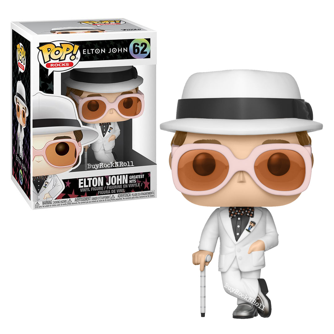 Elton John Collectible 2017 Funko Pop Rocks Greatest Hits Figure #62 In Protector Case 6 Elton John Collectible 2017 Funko Pop Rocks Greatest Hits Figure #62 In Protector Case