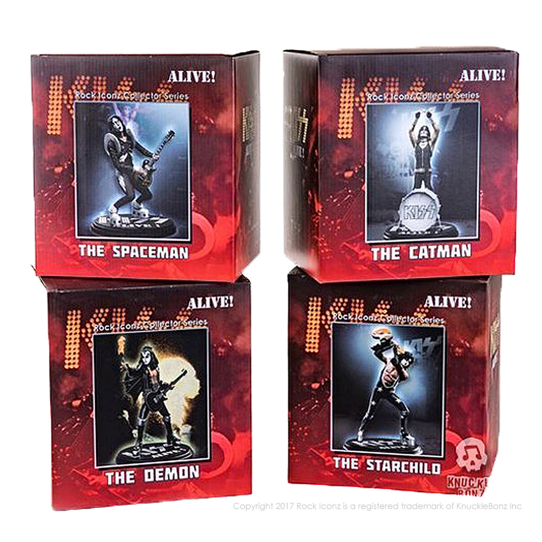 KISS Collectible: 2017 KnuckleBonz Rock Iconz Alive Statue Set 9 KISS Collectible: 2017 KnuckleBonz Rock Iconz Alive Statue Set