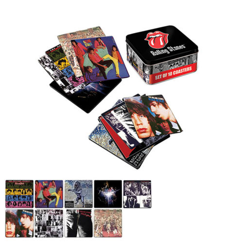Rolling Stones, The Rolling Stones Collectible 2010 LP Album Cover 10 Coaster Set Tin Storage Box 5 Rolling Stones, The Rolling Stones Collectible 2010 LP Album Cover 10 Coaster Set Tin Storage Box