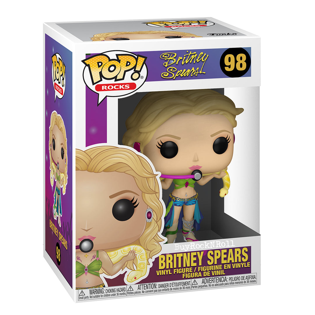 Pop! Rocks Britney Spears Collectible Handpicked 2019 Funko Pop Rocks Slave 4 U Figure #98 In Protector 4 Pop! Rocks Britney Spears Collectible Handpicked 2019 Funko Pop Rocks Slave 4 U Figure #98 In Protector