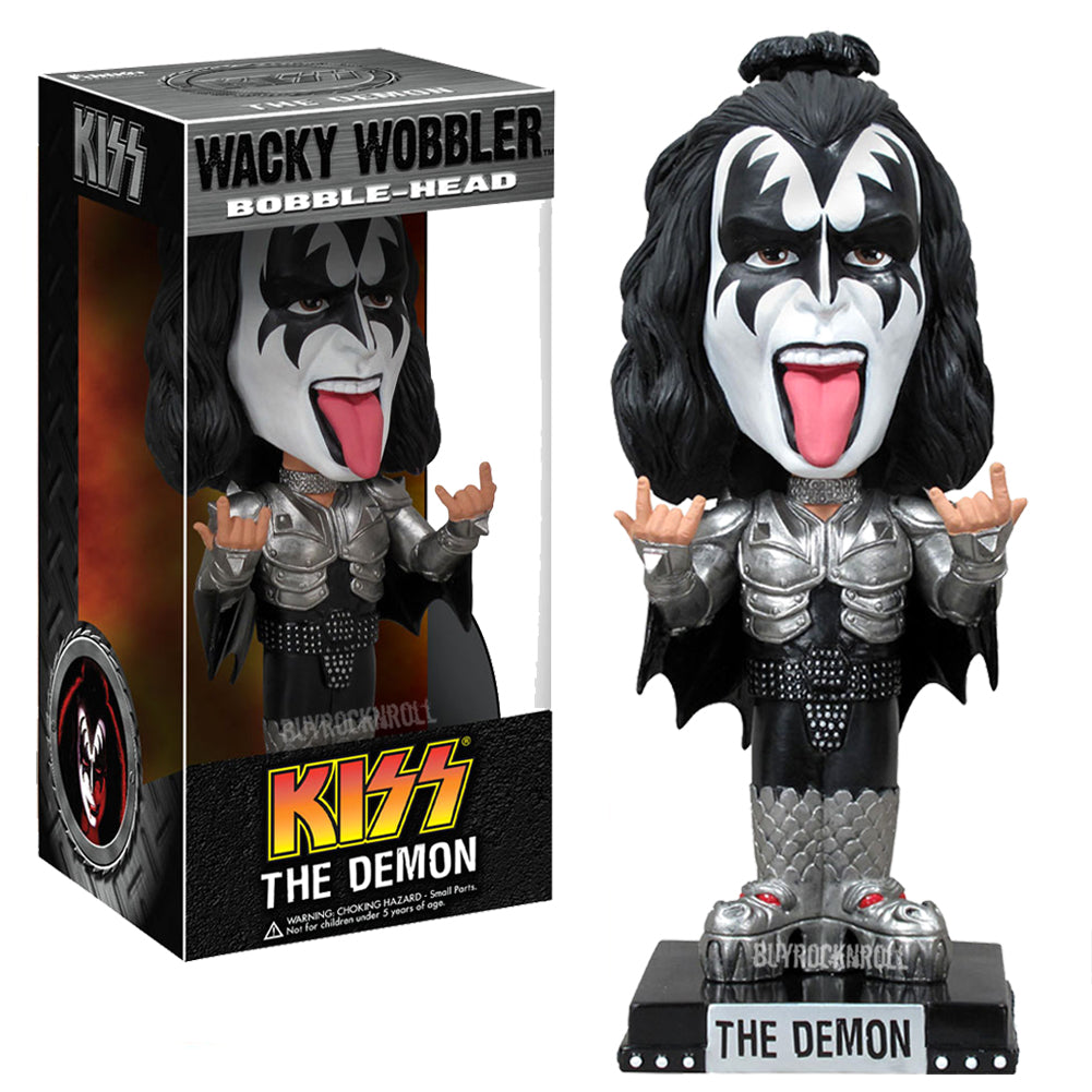 KISS 2011 Funko Wacky Wobbler Set Of 4: Demon Starchild Spaceman Catman 5 KISS 2011 Funko Wacky Wobbler Set Of 4: Demon Starchild Spaceman Catman