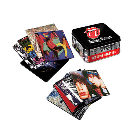 Rolling Stones, The Rolling Stones Collectible 2010 LP Album Cover 10 Coaster Set Tin Storage Box 3 Rolling Stones, The Rolling Stones Collectible 2010 LP Album Cover 10 Coaster Set Tin Storage Box