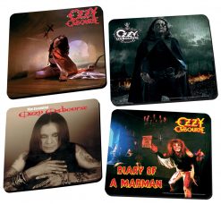 Ozzy Osbourne Collectible 2011 Vandor Iconic Figure Wood Coaster Set Vandor / BioWorld