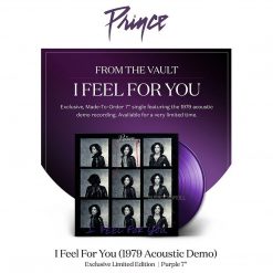 Warner Brothers Prince Collectible 2019 I Feel For You Acoustic Demo 7 Purple Vinyl 45RPM Record