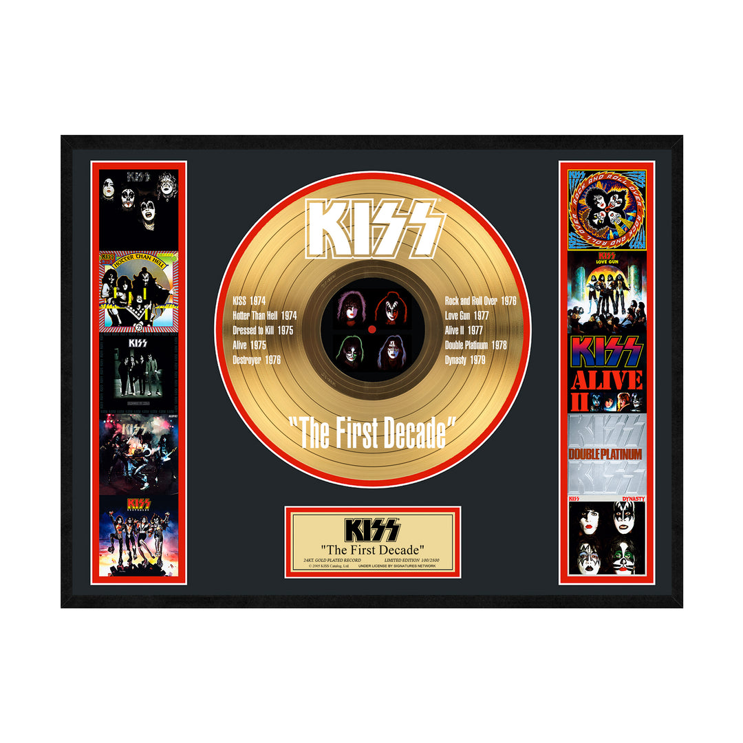 SOLD OUT! KISS Collectible - The First Decade Limited Edition 24 KT Gold Record LP #671 3 SOLD OUT! KISS Collectible - The First Decade Limited Edition 24 KT Gold Record LP #671