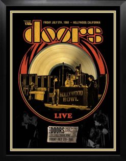 The Doors Collectible Framed Live At Hollywood Bowl Concert LP Album Collage 24x30 Doors, The