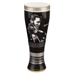 Elvis Presley Collectible Vandor 2014 King Of Rock N Roll Hand Painted 20 Glass