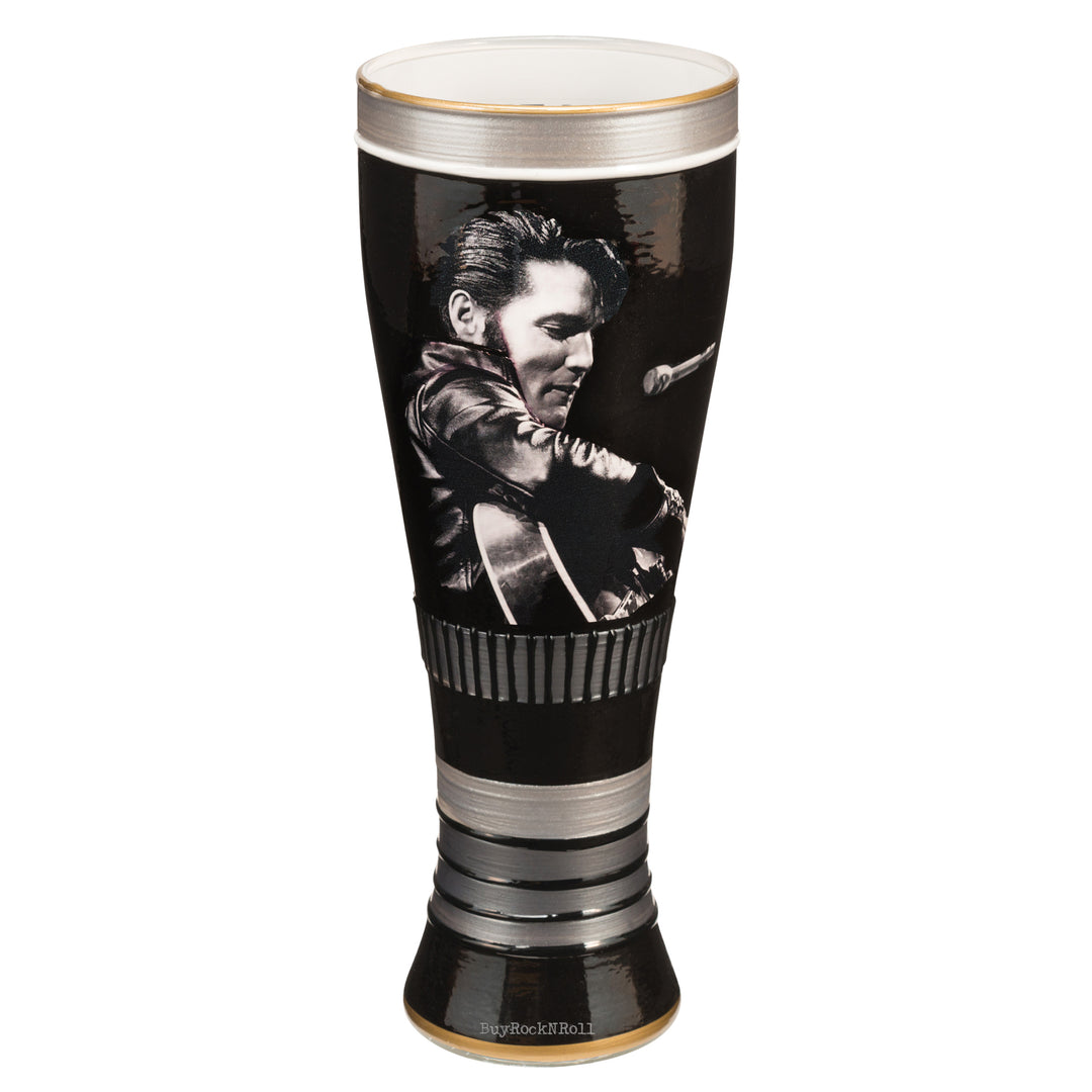 Elvis Presley Collectible Vandor 2014 King Of Rock N Roll Hand Painted 20 Glass 3 Elvis Presley Collectible Vandor 2014 King Of Rock N Roll Hand Painted 20 Glass