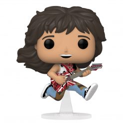 BuyRockNRoll Van Halen Collectible 2021 Eddie Van Halen With Guitar Pop! Rocks Vinyl Figure In Protector