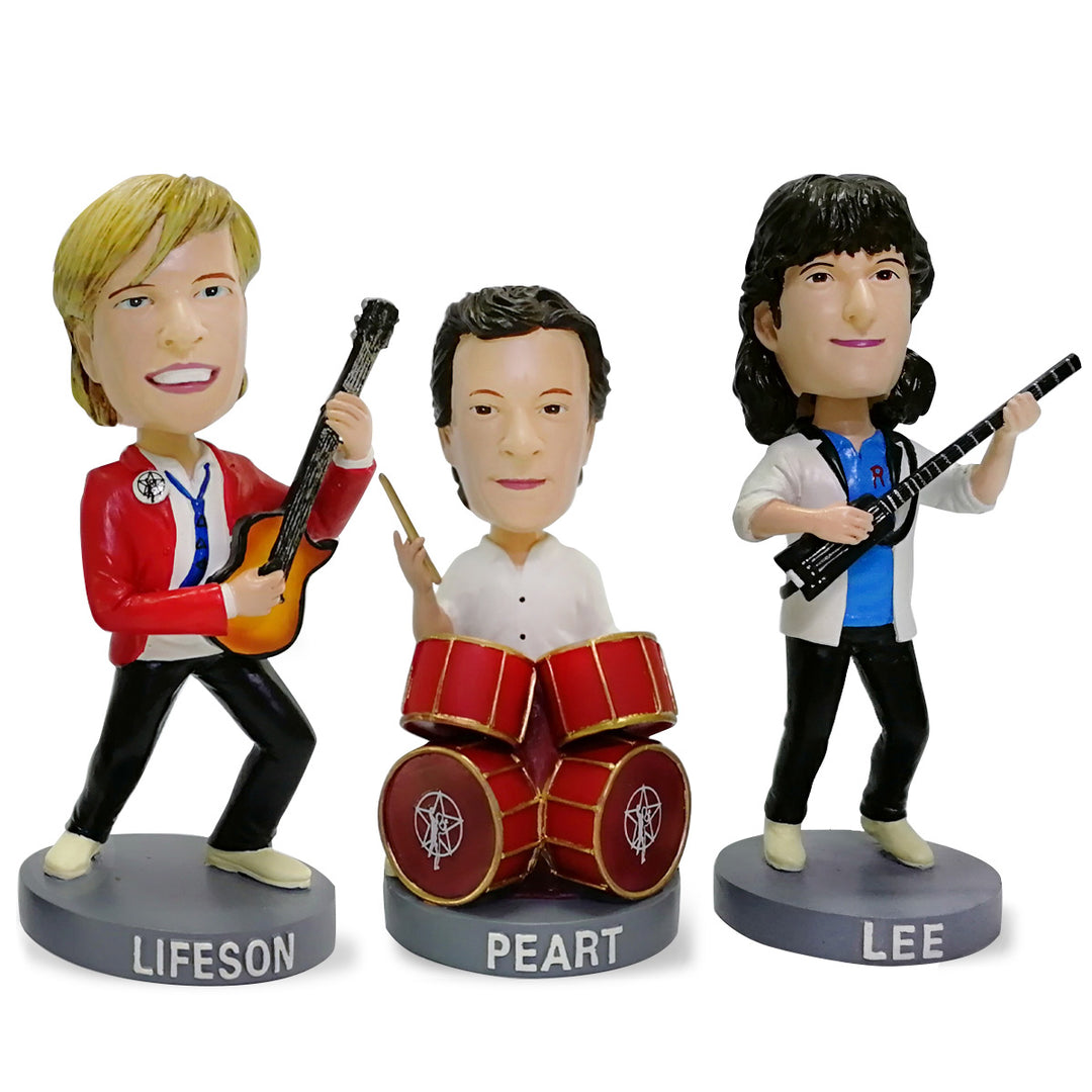 RUSH 2019 SRO 80’s Edition Bobblehead Dolls Geddy Lee/Neil Peart/ Alex Lifeson 3 RUSH 2019 SRO 80’s Edition Bobblehead Dolls Geddy Lee/Neil Peart/ Alex Lifeson