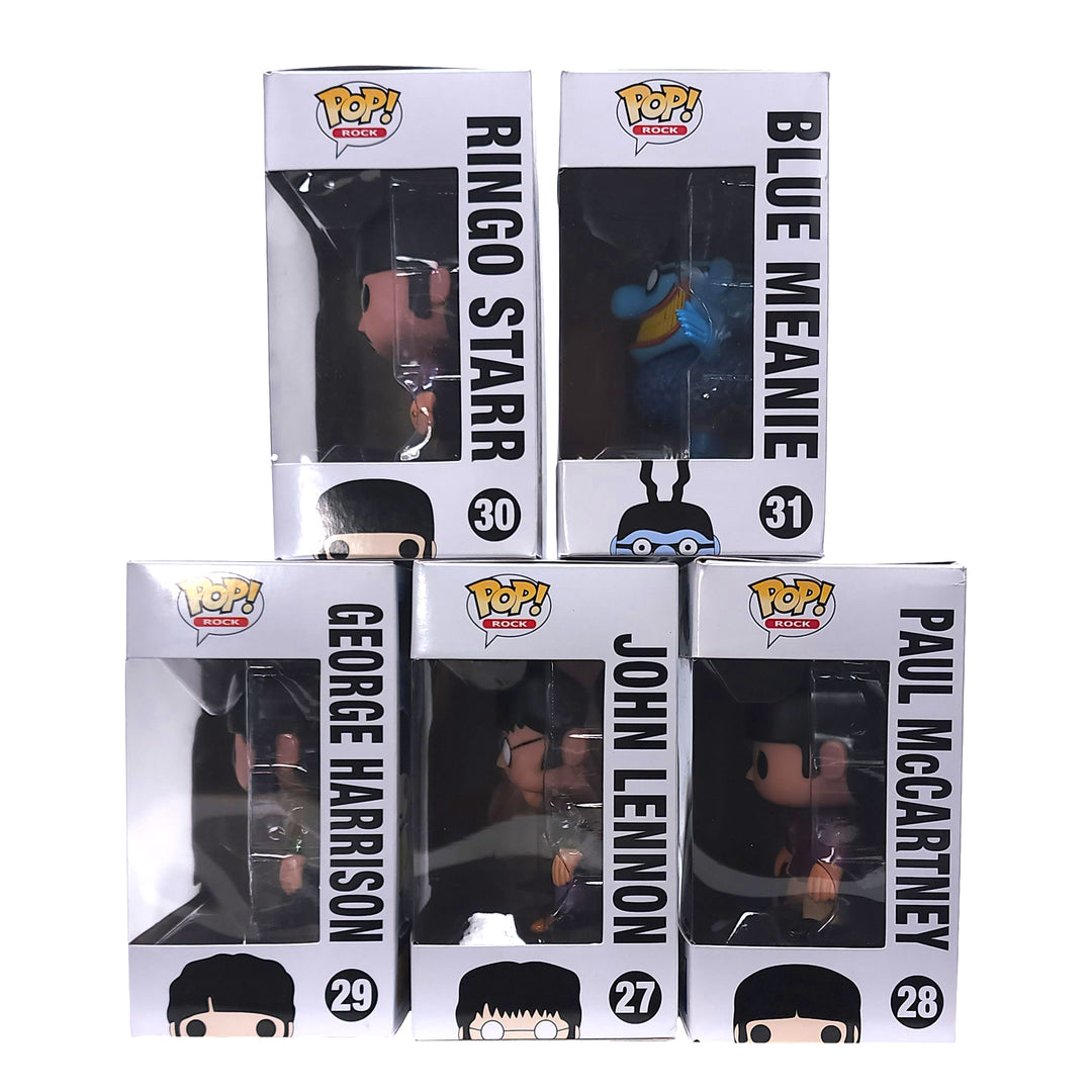 Beatles 2012 Funko Pop! Rocks Yellow Submarine 5 Figure Set Non-Perfect Boxes Beatles, The 4 Beatles 2012 Funko Pop! Rocks Yellow Submarine 5 Figure Set Non-Perfect Boxes Beatles, The