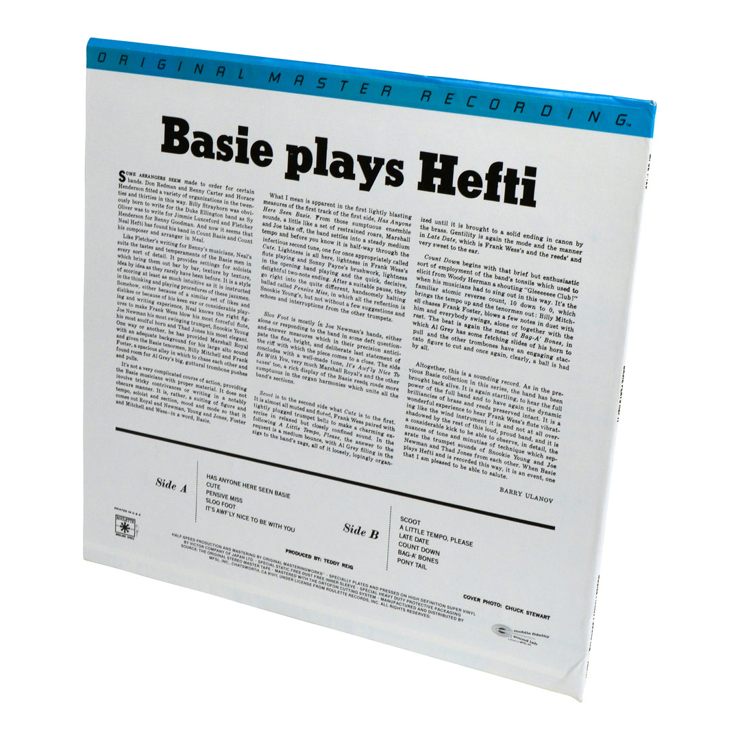 Half Speed Master Recordings MFSL Collectors: 1980 Mobile Fidelity Basie Plays Hefti Vinyl Record LP 1-129 Mobile Fidelity MFSL 6 Half Speed Master Recordings MFSL Collectors: 1980 Mobile Fidelity Basie Plays Hefti Vinyl Record LP 1-129 Mobile Fidelity MFSL