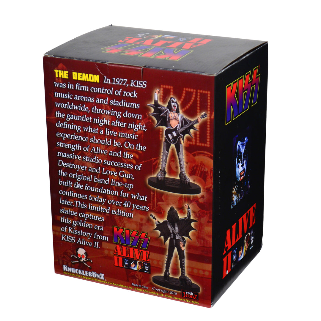 SOLD OUT! KISS 2016 KnuckleBonz Rock Iconz Alive II Gene Simmons Demon Statue #145/1000 12 SOLD OUT! KISS 2016 KnuckleBonz Rock Iconz Alive II Gene Simmons Demon Statue #145/1000