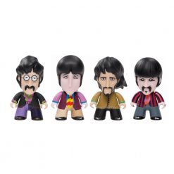 SOLD OUT! Beatles Titans Yellow Submarine Glow In The Dark Fab Four Blue Meanie & Sub Figures Set Of 6 Beatles, The