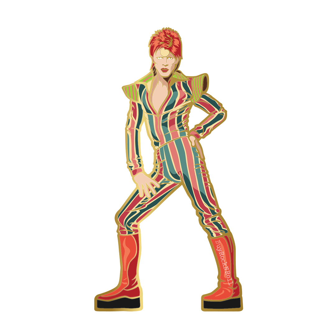 David Bowie Collectible 2019 FiGPiN Ziggy Stardust Pin #177 In Custom Display & Jewel Case 3 David Bowie Collectible 2019 FiGPiN Ziggy Stardust Pin #177 In Custom Display & Jewel Case