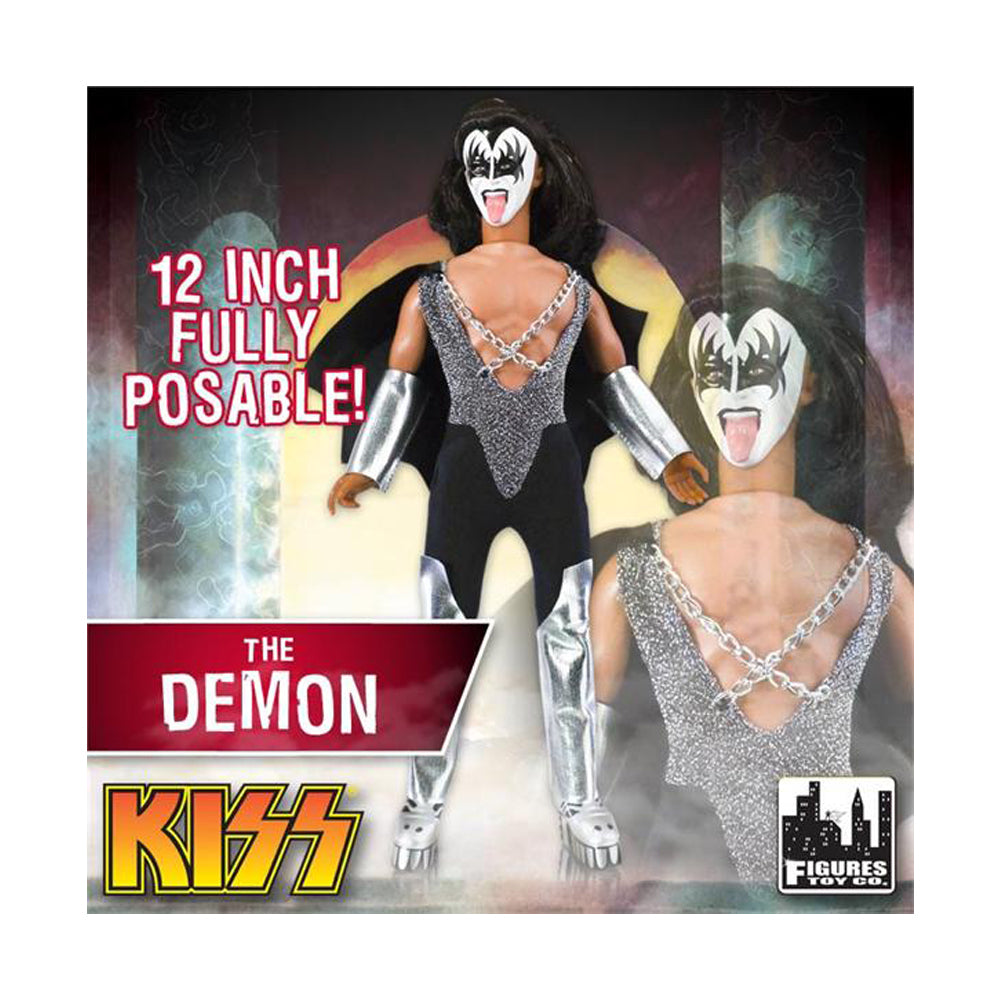Figures Toy Company KISS Collectible 2011 Love Gun Series 1 Demon 12" Retro MEGO Style Doll 9 Figures Toy Company KISS Collectible 2011 Love Gun Series 1 Demon 12" Retro MEGO Style Doll