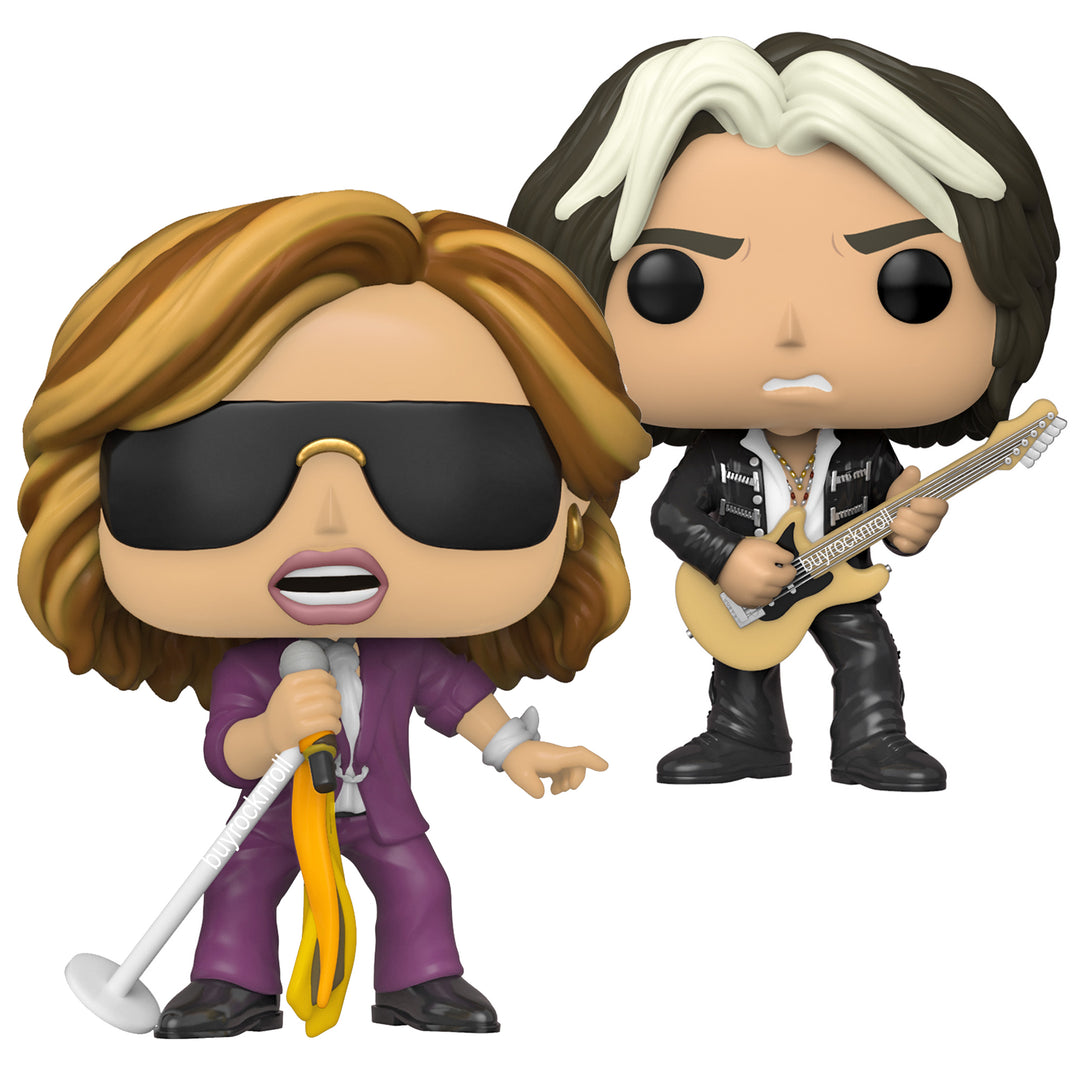 Aerosmith Collectible 2020 Funko Pop! Steven Tyler Joe & Perry Handpicked Figures Protectors 3 Aerosmith Collectible 2020 Funko Pop! Steven Tyler Joe & Perry Handpicked Figures Protectors