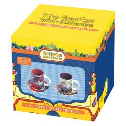Beatles Collectibles 2016 Vandor Yellow Submarine Teacups & Saucers Set Of 2 (PP) Beatles, The