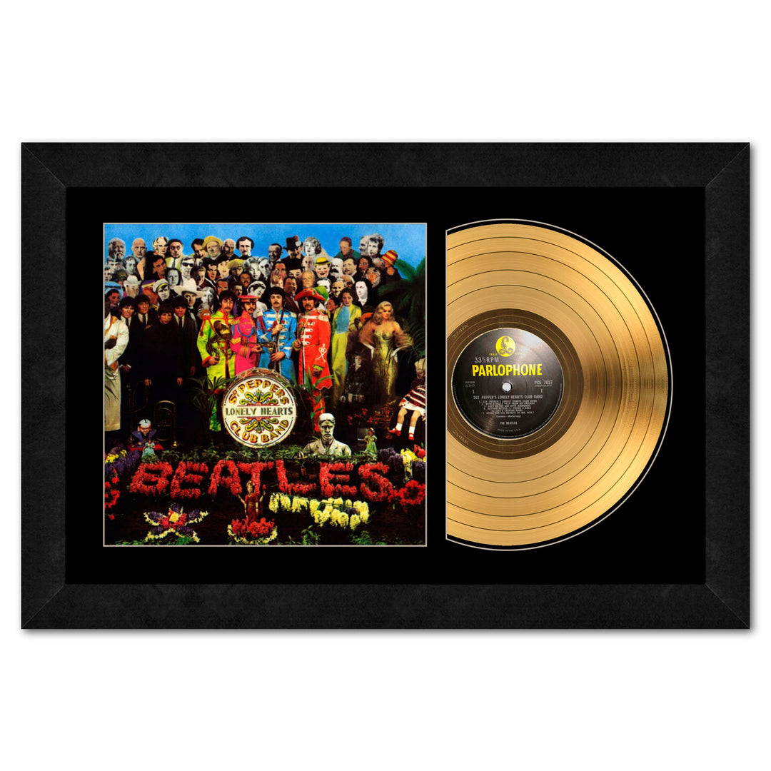 Photo File Beatles, The SOLD OUT! The Beatles SGT Pepper Lonely Hearts Club Band 24KT Gold Record LP Album Framed 3 Photo File Beatles, The SOLD OUT! The Beatles SGT Pepper Lonely Hearts Club Band 24KT Gold Record LP Album Framed