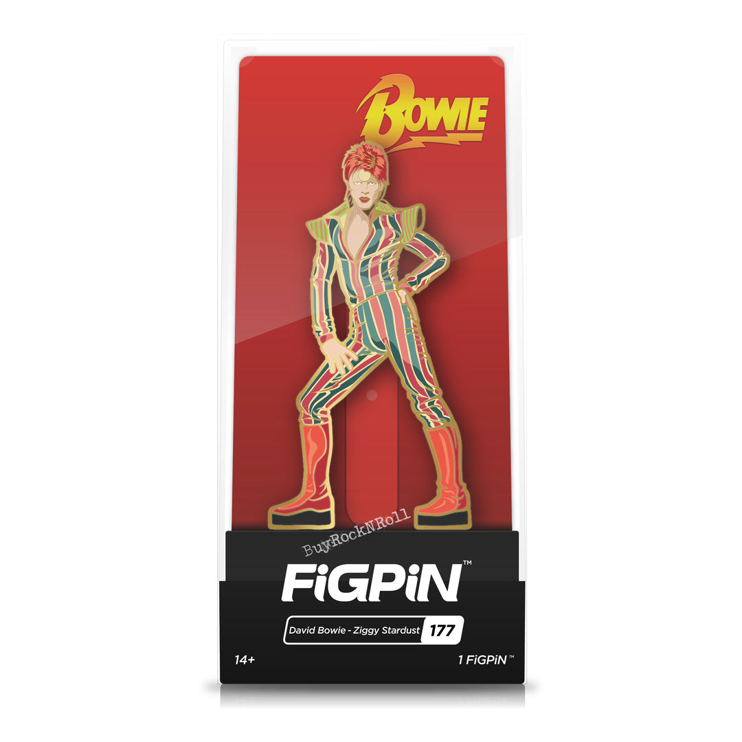 David Bowie Collectible 2019 FiGPiN Ziggy Stardust Pin #177 In Custom Display & Jewel Case 4 David Bowie Collectible 2019 FiGPiN Ziggy Stardust Pin #177 In Custom Display & Jewel Case