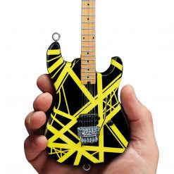 Axe Heaven EVH Black & Yellow VH2 "Bumblebee" Eddie Van Halen Mini Guitar Replica Collectible