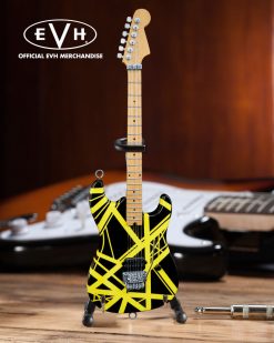 Axe Heaven EVH Black & Yellow VH2 "Bumblebee" Eddie Van Halen Mini Guitar Replica Collectible 11 Axe Heaven EVH Black & Yellow VH2