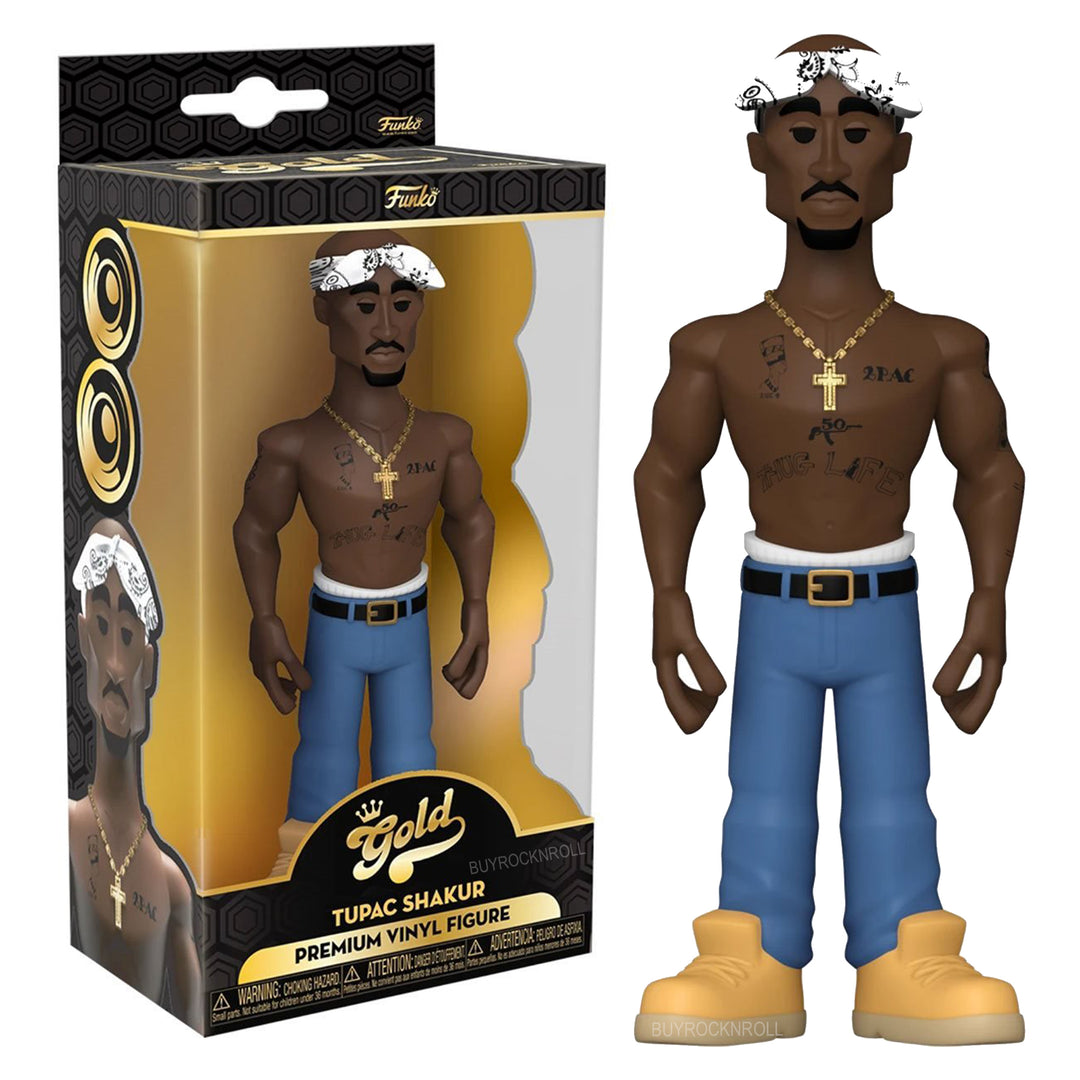 Tupac Shakur Collectible 2021 Handpicked Funko Gold Premium Vinyl 5" Figure 3 Tupac Shakur Collectible 2021 Handpicked Funko Gold Premium Vinyl 5" Figure