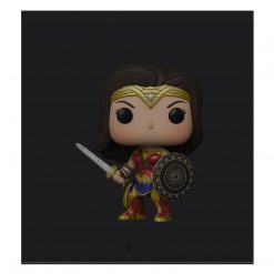 BuyRockNRoll Wonder Woman Collectible 2022 Funko Shop Exclusive Pop! Die-Cast DC Comics Figure W/ Sword & Shield