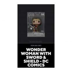 BuyRockNRoll Wonder Woman Collectible 2022 Funko Shop Exclusive Pop! Die-Cast DC Comics Figure W/ Sword & Shield