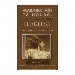 Taylorswift.com Taylor Swift Collectible 2021 Taylor's Version Limited Edition Fearless Autographed/Signed CD