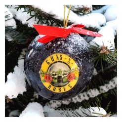 Guns N Roses Collectible 2014 GNR Roses & Pistols Logo Christmas Ornament In Gift Box