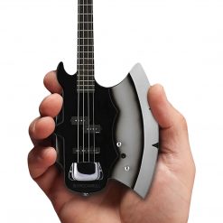 KISS Collectible Axe Heaven Gnee Simmons Signature AXE Bass Mini Guitar Model In Collectors Packaging