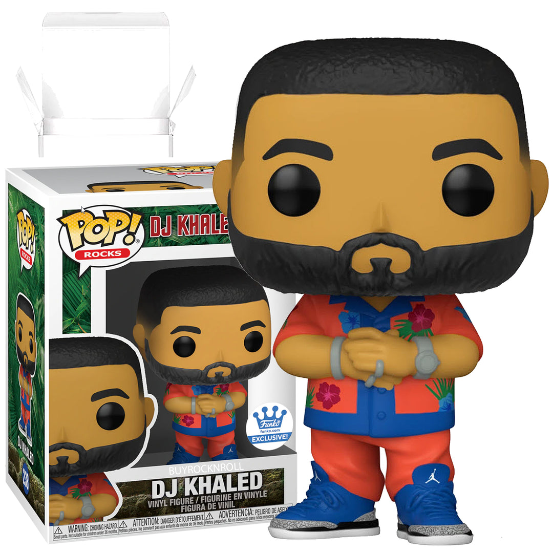 DJ Khaled 2021 Handpicked Funko Shop Exclusive Pop Rocks Figure #238 In Protector Display 3 DJ Khaled 2021 Handpicked Funko Shop Exclusive Pop Rocks Figure #238 In Protector Display