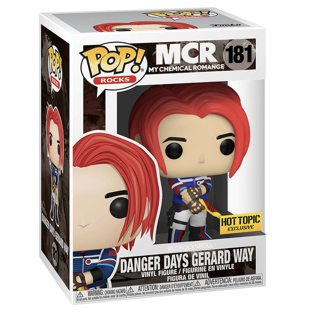 MCR Collectible 2020 Funko Pop! Rocks Gerard Way Hot-Topic Danger Days Figure #181 4 MCR Collectible 2020 Funko Pop! Rocks Gerard Way Hot-Topic Danger Days Figure #181