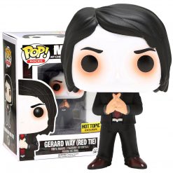 MCR Collectible 2015 Handpicked Funko Pop Rocks My Chemical Romance Gerard Way Red Tie Figure #47 In Protector
