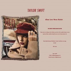 Taylor Swift 2021 Collectible Red (Taylor's Version) Album Cover Woven Blanket