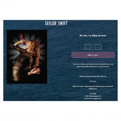TaylorSwift.com; Taylor Swift Collectible 2022 This Time I'm Telling You Poster/Lithograph