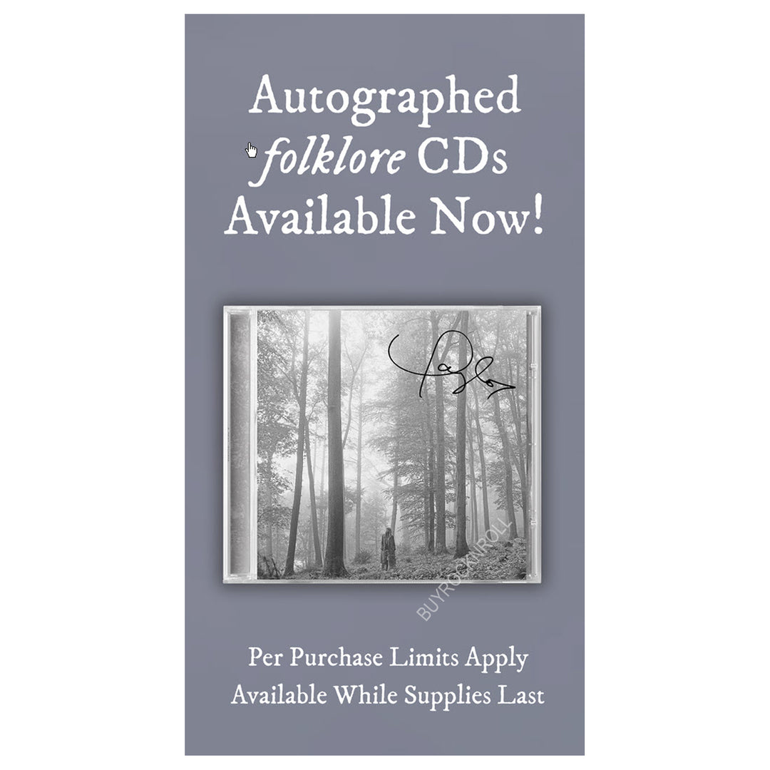BuyRockNRoll Taylor Swift Collectible 2020 Limited Edition Folklore Signed "in The Trees" Deluxe CD 3 BuyRockNRoll Taylor Swift Collectible 2020 Limited Edition Folklore Signed "in The Trees" Deluxe CD