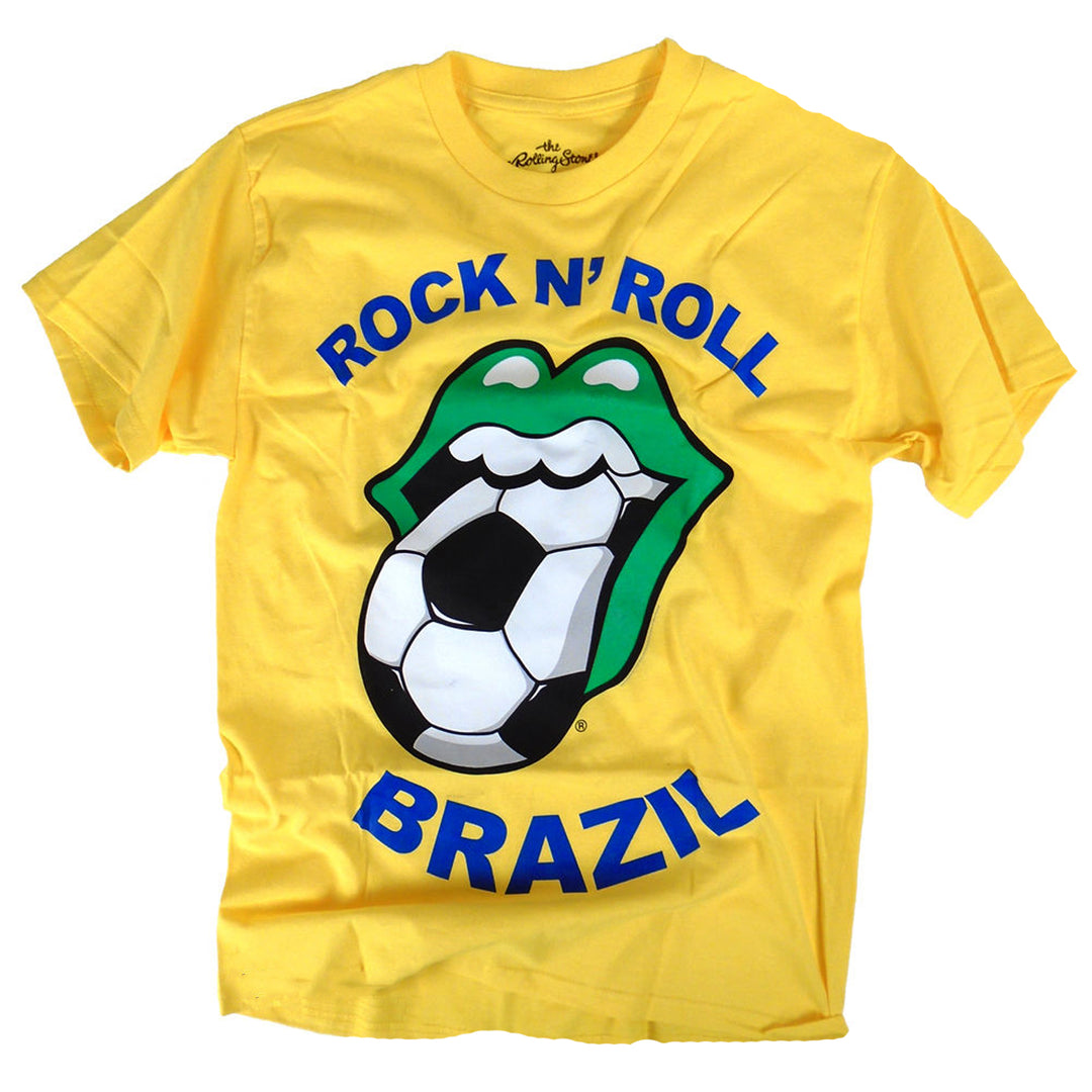 Bravado Rolling Stones, The Rare Rolling Stones Collectible 2014 Rock N Roll Brazil Soccer Tongue T-Shirt - LG 3 Bravado Rolling Stones, The Rare Rolling Stones Collectible 2014 Rock N Roll Brazil Soccer Tongue T-Shirt - LG